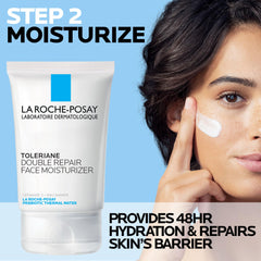 La Roche-Posay moisturizer cream detail highlighting lightweight absorption