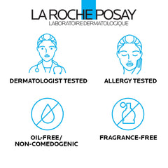 La Roche-Posay travel-size kit in hand showing compact portability