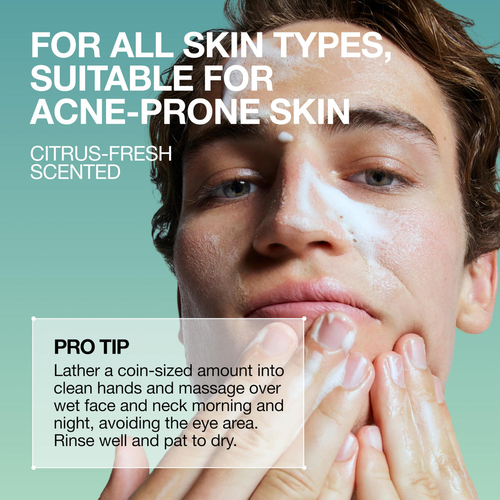 Lab Series close-up of gel texture highlighting gentle exfoliation benefit