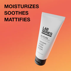 Lab Series pump dispensing lightweight texture for quick absorption