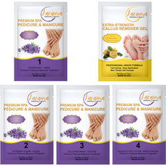 Lacqura Epsom salt soak in bowl relaxing feet and softening skin