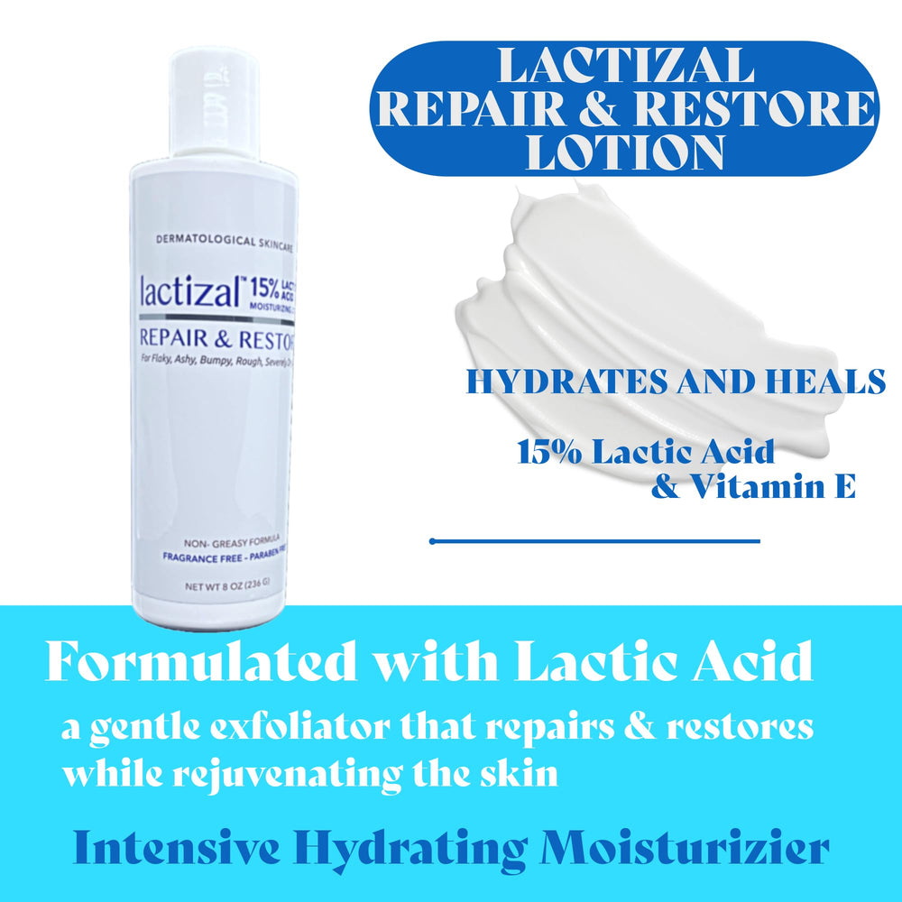 LACTIZAL bottle held in hand showing 8 oz size for easy application