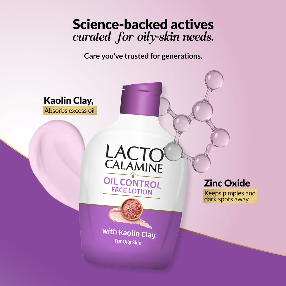 Lacto Calamine applied on hand to show spreadability and matte finish