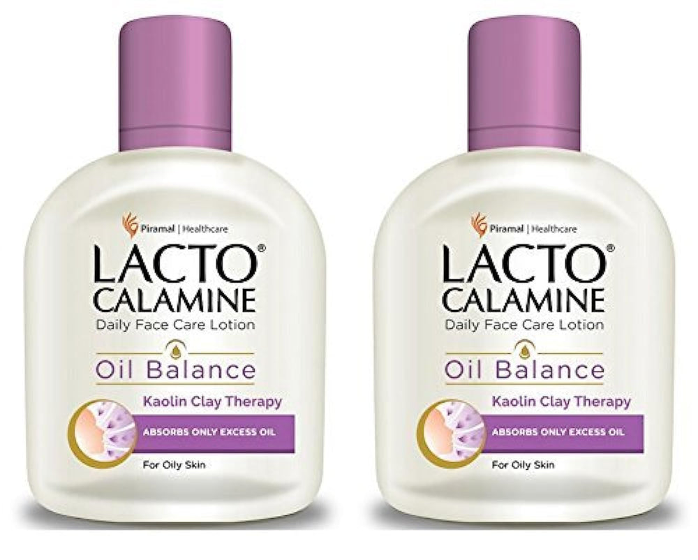 Lacto Calamine front packaging showing dual 120ml bottles and product benefits