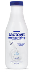 Lactovit front bottle 600 ml showing product and benefits