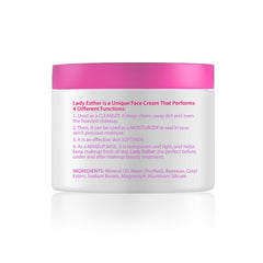 Lady Esther cream texture close-up showing smooth softening effect
