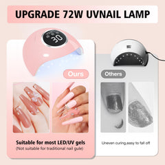 LadyMisty in-use curing nails hands-free with auto sensor for consistent results