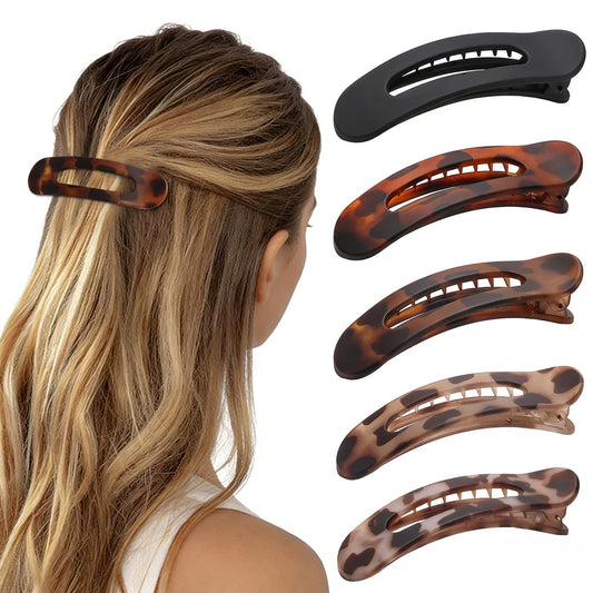 Lahnie front packaging view showing five flat clips and storage convenience