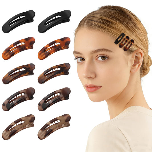 Lahnie front packaging showing 10 small flat clips, neat and ready