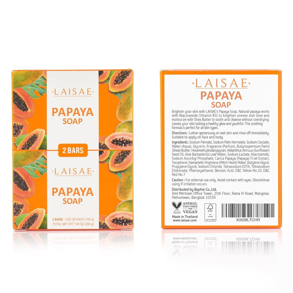 LAISAE detailed label close-up highlighting niacinamide and ingredient list