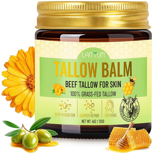 LAITYUM jar front view showing label and compact 4oz size for travel-friendly hydration