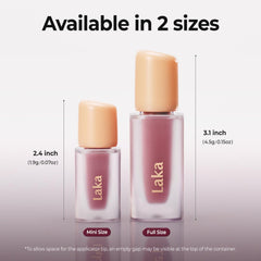 Laka open cap and applicator detail for precise, mess-free application