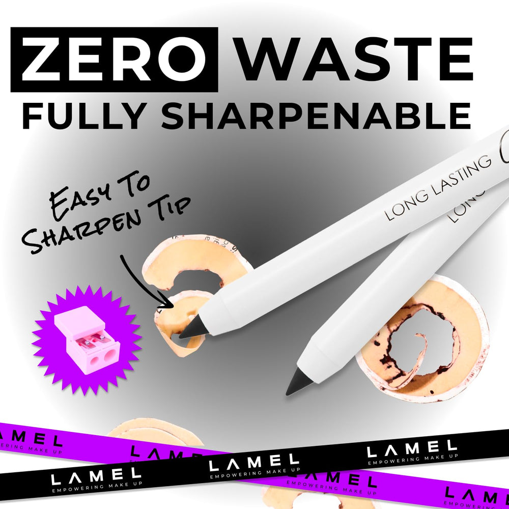 Lamel eyeliner held in hand showing size and portability benefit