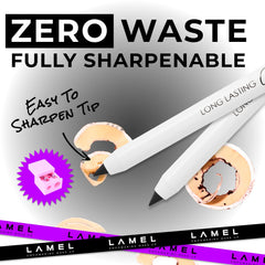 Lamel eyeliner held in hand showing size and portability benefit
