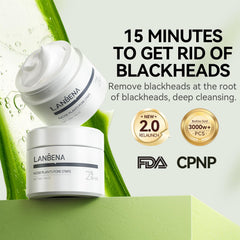 LANBENA close-up mask texture demonstrating smooth, easy application