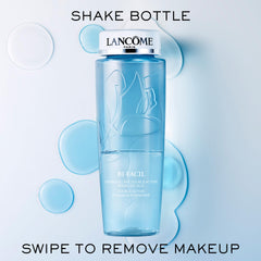 Lancôme Bi-Facil cap and bottle neck detail highlighting secure, no-leak packaging