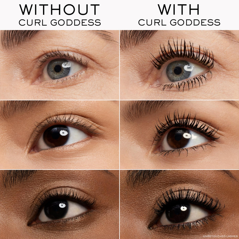 Lancôme brush close-up twisted 40° wand showing precision tip for lifting short lashes
