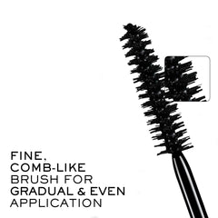 Lancôme before and after eye comparison showing lengthened lashes