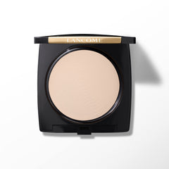 Lancôme compact front view showing sleek case and portable design benefit