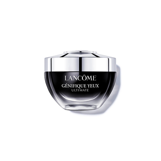 Lancôme Génifique eye cream tube front view showing elegant packaging and instant hydration benefit