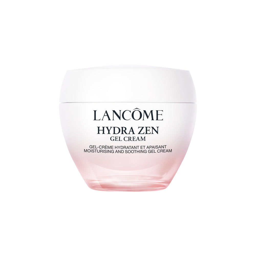 Lancôme Hydra Zen front jar showing packaging and clear label, highlighting elegant presentation