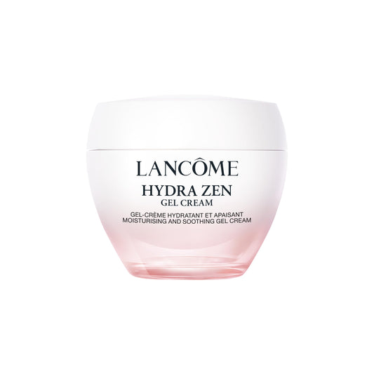 Lancôme Hydra Zen front jar showing packaging and clear label, highlighting elegant presentation