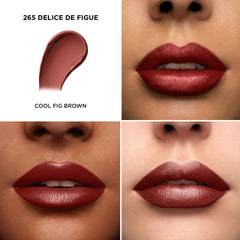 Lancôme angled bullet of Délice de Figue showing creamy tip for precise application