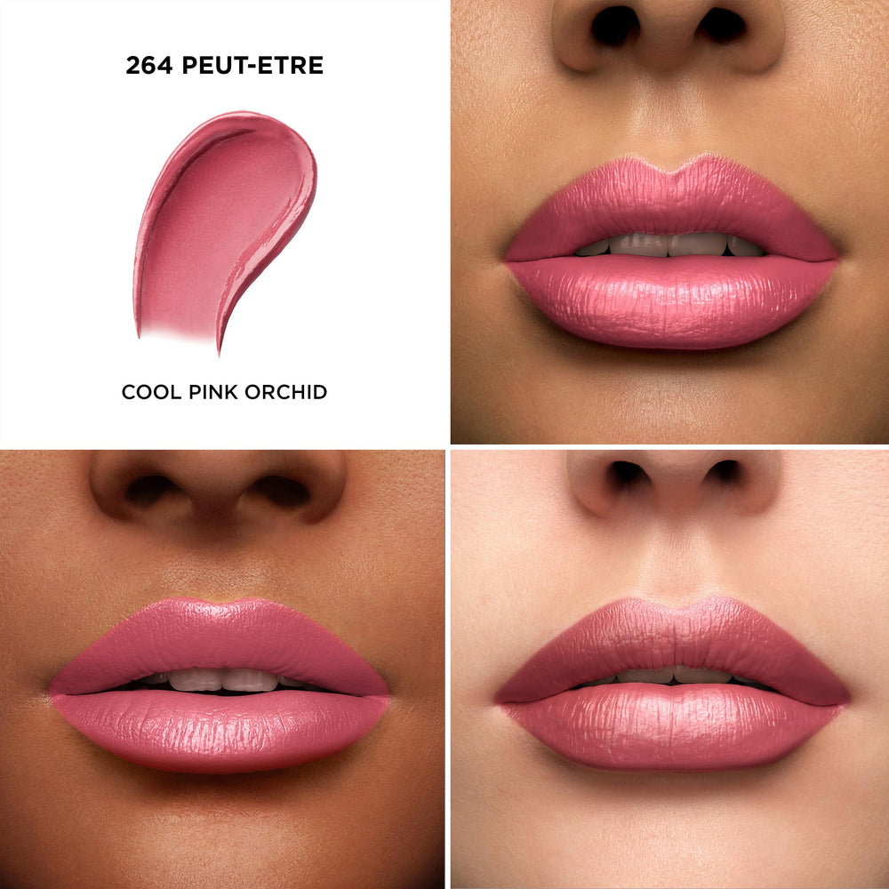 Lancôme L'Absolu Rouge bullet close-up highlighting creamy tip and finish