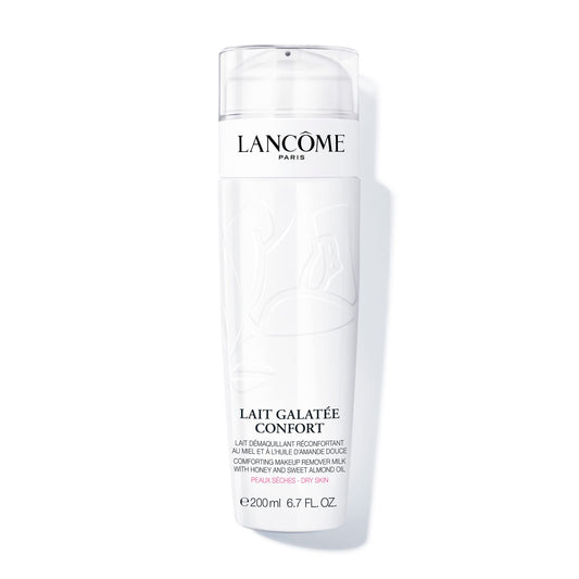 Lancôme front packaging showing bottle and label, conveying trusted luxury and clarity