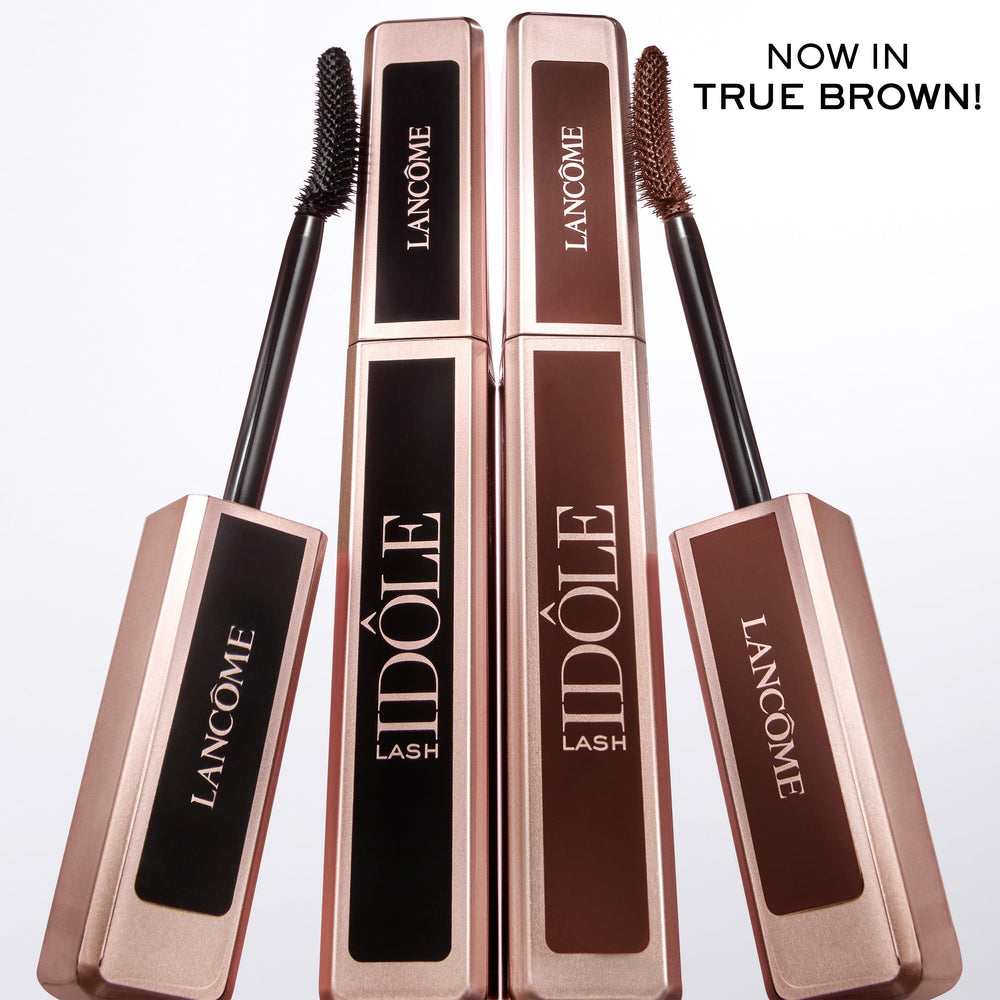 Lancôme Lash Idôle open tube and cap detail emphasizes brush design and precision