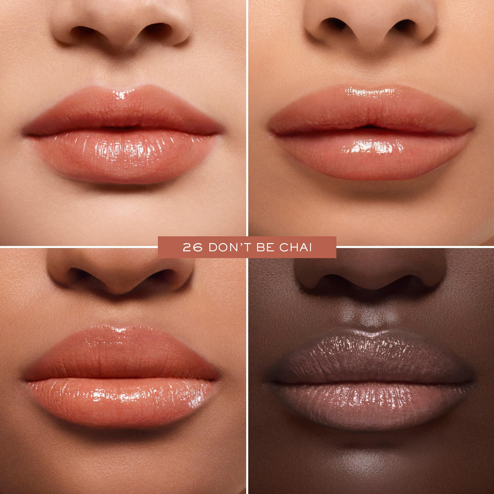 Lancôme Lip Idôle Butterglow ingredient palette with squalane and oils for nourishment