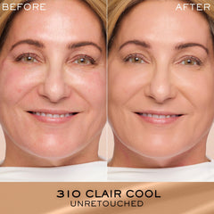 Lancôme texture close-up highlighting blendable, hydrating formula for smooth finish