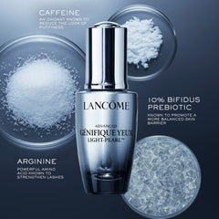 Lancôme serum texture on skin droplet illustrating lightweight hydrating finish