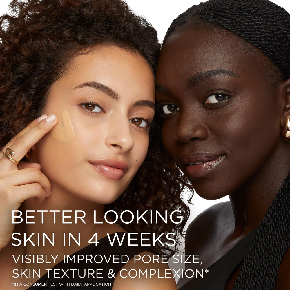 Lancôme foundation on vanity showing everyday use and organized beauty routine