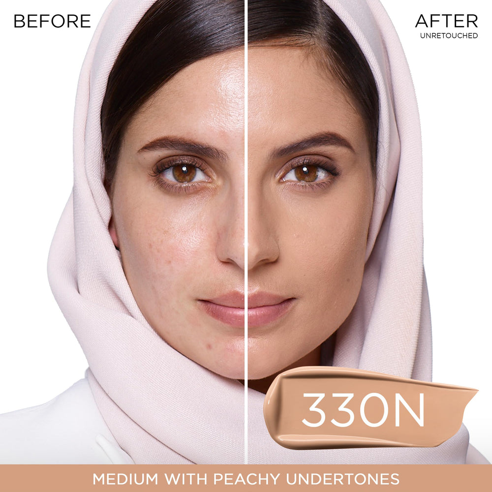 Lancôme pump detail highlighting easy dispensing and hygienic application
