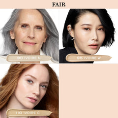 Lancôme concealer being applied under eye illustrating brightening effect and smooth finish