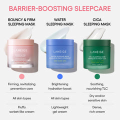 LANEIGE mask next to measuring spoon to show jar size and convenient dosing