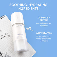 LANEIGE close-up of ceramide and peptide blend highlighting barrier-supporting benefits