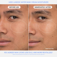 LANEIGE cream on hand demonstrating lightweight spreadability benefit