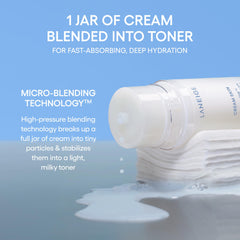 LANEIGE bottle on bathroom shelf, lifestyle convenience and daily use