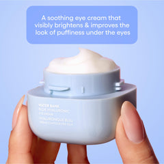 LANEIGE being dabbed under eye demonstrating gentle application and refresh