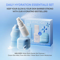 LANEIGE Gentle Gel Cleanser pump close-up highlighting gentle foaming action