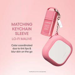 LANEIGE silicone keychain sleeve clip showing secure attachment benefit