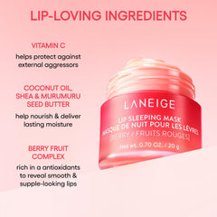 LANEIGE Glowy Balm applied on lips showing instant sheen and comfort