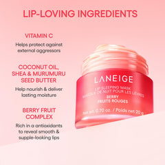 LANEIGE ingredients shot featuring shea and murumuru for lasting moisture