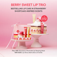 LANEIGE Lip Sleeping Mask Strawberry Shortcake jar highlighting nourishing formula