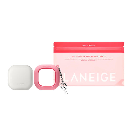 LANEIGE front compact showing sleek packaging and portability benefit