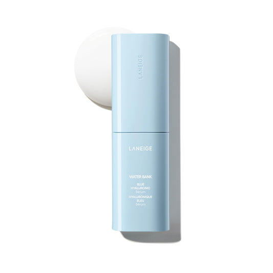 LANEIGE front bottle view showing sleek serum packaging and brand hydration benefits