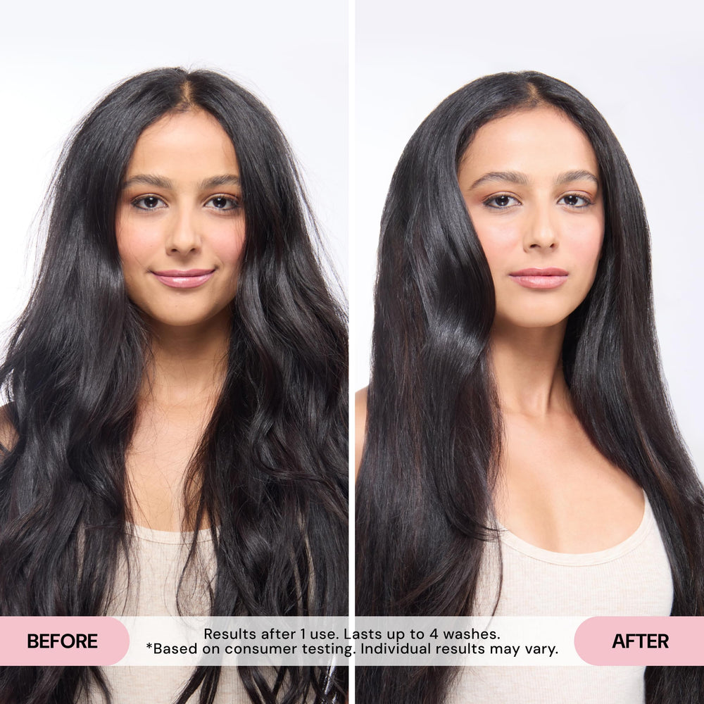 L'ANGE HAIR texture drop highlighting lightweight serum feel and spreadability