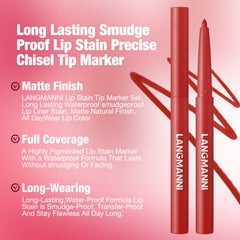 LANGMANNI dual shade ombre lips demonstrating blending and depth benefit